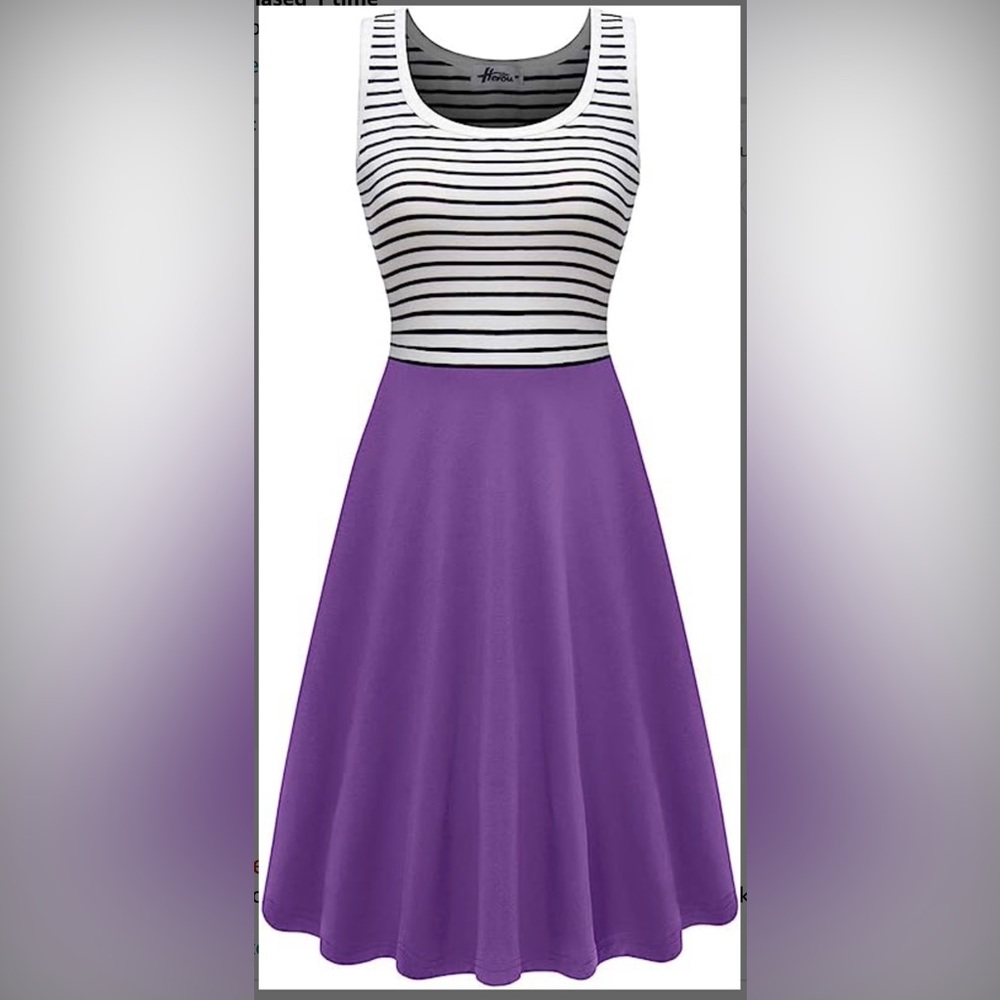 Striped top dress